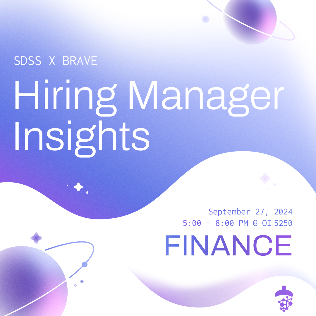 Hiring Manager Insights, Finance